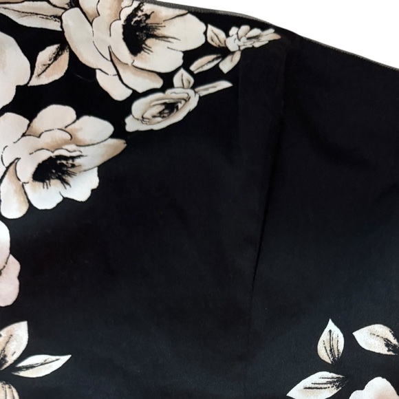 Black House White Market Floral Print Floral Black Corset Top Size 14 - Picture 3 of 5